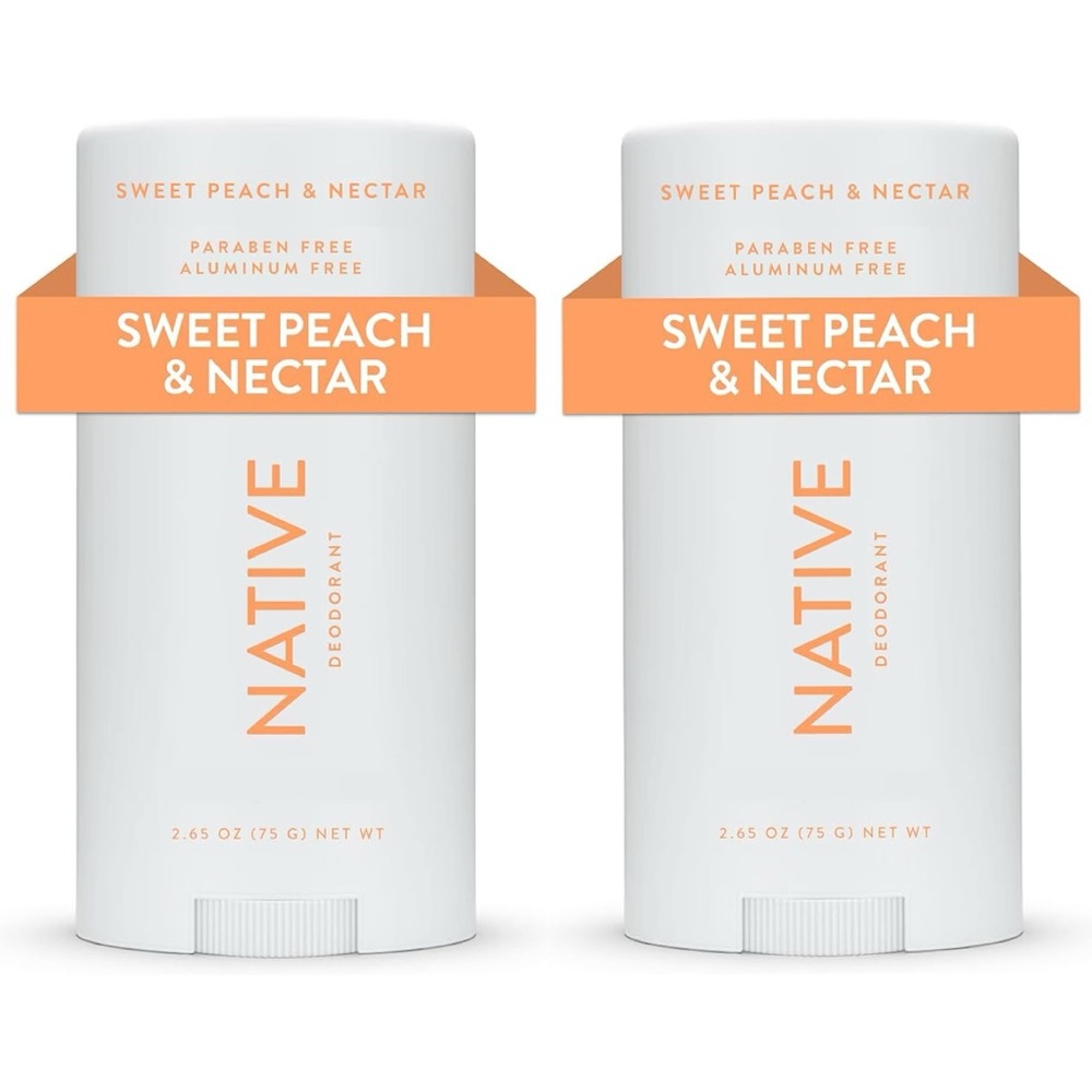 Sealed - 2 NATIVE deodorant in Sweet Peach & Nectar
